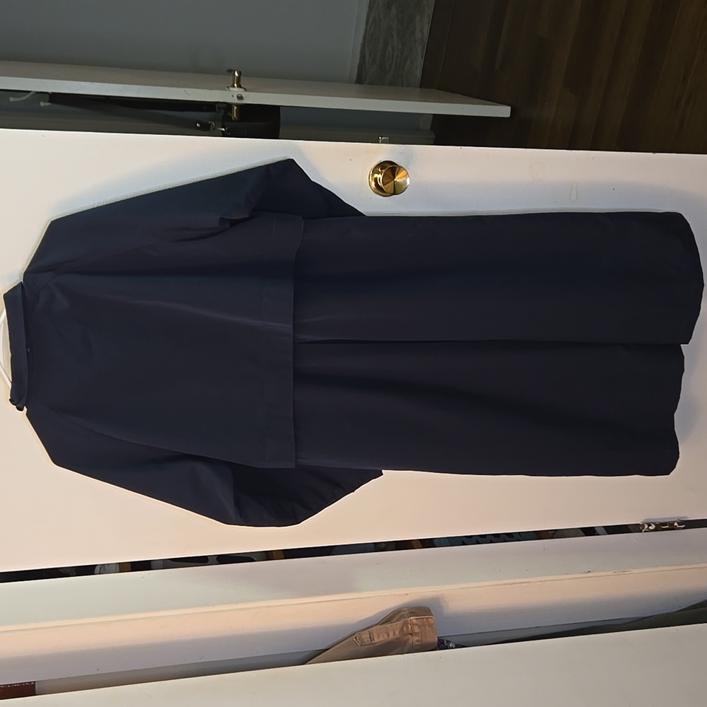 Vintage LL Bean Trench Coat - Navy - Picture 9 of 12